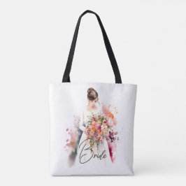 Bolso De Tela Novia en acuarela | BODA