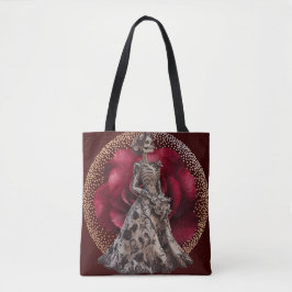 Bolso De Tela Novia gótica en rojo crimson