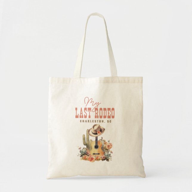Bolso De Tela Novia Mi Último Rodeo Bachelorette Weekend (Frente)