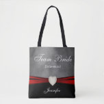 Bolso De Tela Novia negra, gris y roja<br><div class="desc">La bolsa de la novia. Un gran regalo para las damas de honor, la criada de honor o la matrona de honor, etc... 100% Personalizable. Listo para rellenar los cuadros o haga clic en el botón PERSONALIZAR para agregar, mover, borrar, cambiar el tamaño o cambiar cualquiera de las fuentes o...</div>