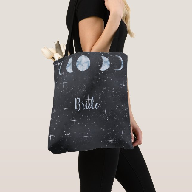Bolso De Tela Novia Noche Estrellada Celestial (Detalle)