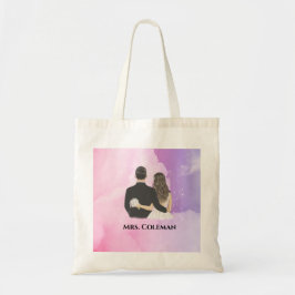 Bolso De Tela Novia Personalizada