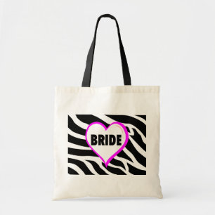Bolso De Tela Novia (rayas de la cebra)