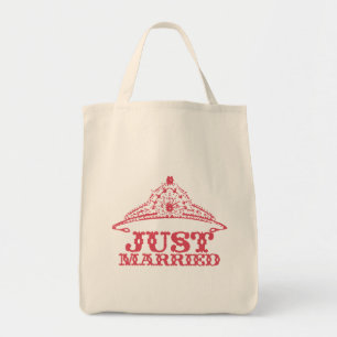 Bolso De Tela Novia recién casada novia Tiara luna de miel