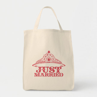 Bolso De Tela Novia recién casada novia Tiara luna de miel