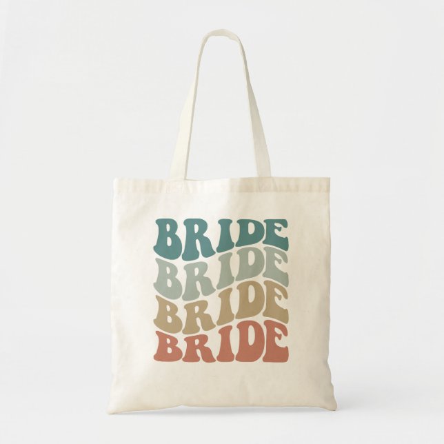 Bolso De Tela Novia Retro (Frente)