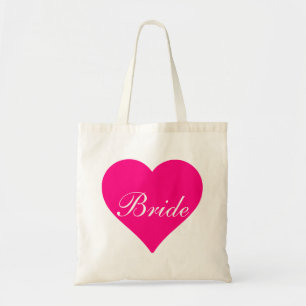Bolso De Tela Novia rosa del corazón