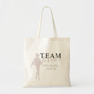 Bolso De Tela Novia Squad Editable Color Bridal Party Tote Bag