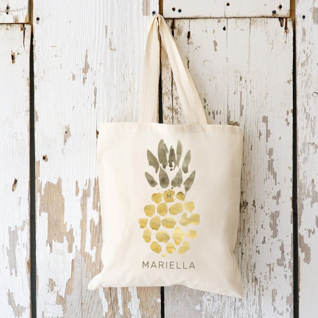 Bolso De Tela Novia Tropical Favor Tote Bag (Subido por el creador)