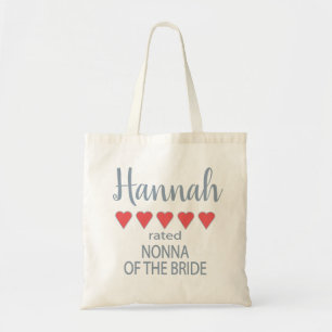 Bolso De Tela Novia y Cortejo Nupcial 5 Corazón Nonna de la Novi