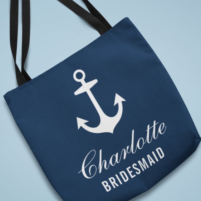 Bolso De Tela Noviaria de matrimonio Nautical Anchor (Subido por el creador)