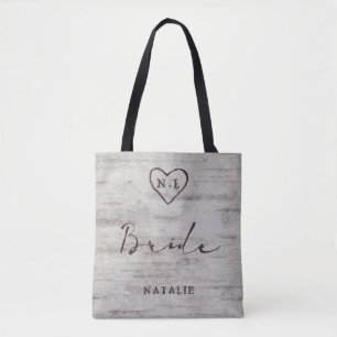 Bolso De Tela Novias novias ricas Novia Monograma