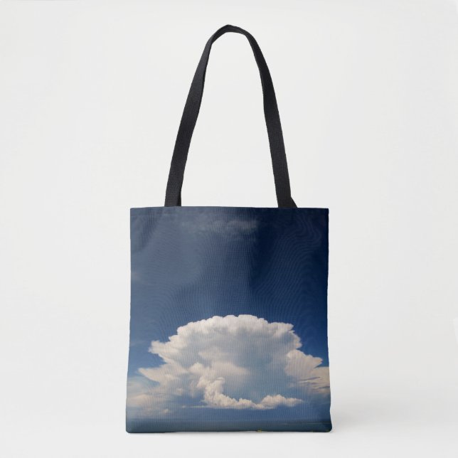 Bolso De Tela Nube Blanca Esponjosa             (Anverso)