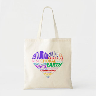 Bolso De Tela Nube de palabras del Coro de la Tierra