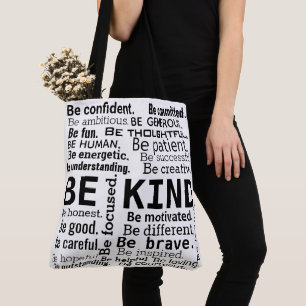 Bolso De Tela Nube de palabras Palabras inspiradoras