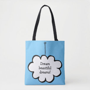 Bolso De Tela Nube Personalizada en una Cuerda