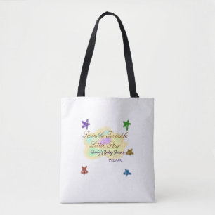 Bolso De Tela Nubes de arcoíris brillan Brillan Brillan Estrelli
