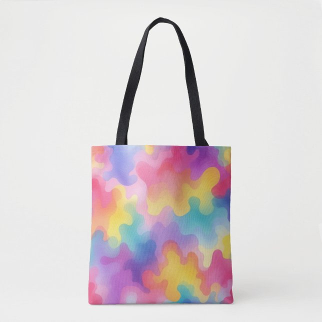 Bolso De Tela Nubes de color (Anverso)