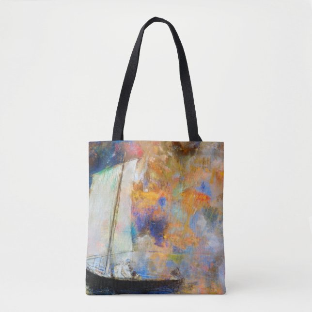 Bolso De Tela Nubes de flores, Redon (Anverso)