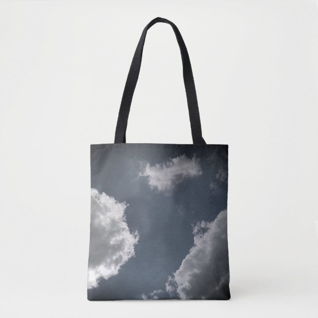 Bolso De Tela Nubes grises (Anverso)