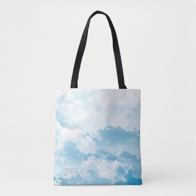 Bolso De Tela Nubes imágenes vectoriales de personalizados de ci (Anverso)