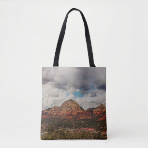 Bolso De Tela Nubes mientras se deslizan hacia Sedona