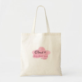 Bolso De Tela Nubes nueve rosa pastel despedida de soltera nombr