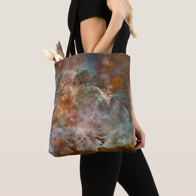 Bolso De Tela Nubes oscuras de Carina Nebula Hubble Space (Detalle)