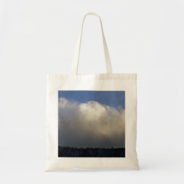 Bolso De Tela Nubes sobre el barranco (Frente)