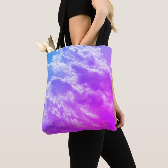 Bolso De Tela "Nubes" Tote Bag (Detalle)