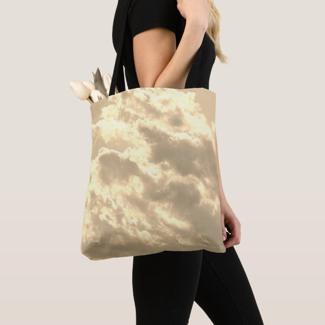 Bolso De Tela "Nubes" Tote Bag (Detalle)