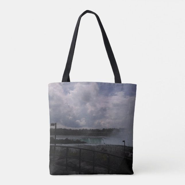 Bolso De Tela Nubes y niebla (Reverso)