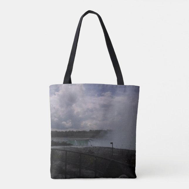 Bolso De Tela Nubes y niebla (Reverso)