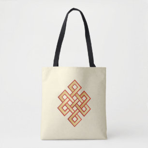 Bolso De Tela Nudo Eterno en Marfil