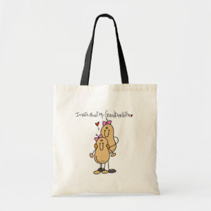 Bolso De Tela Nueces sobre mi nieta