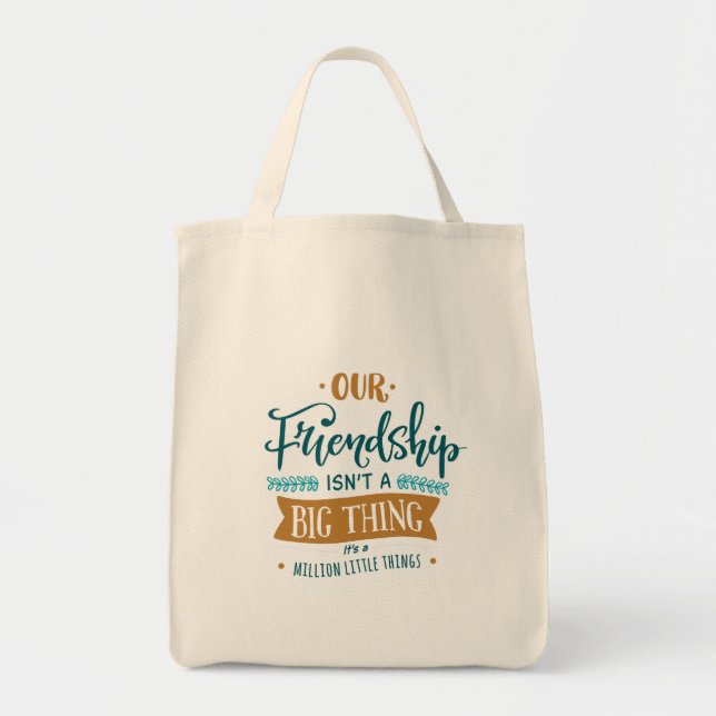Bolso De Tela Nuestra amistad (Frente)