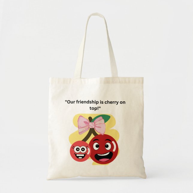 BOLSO DE TELA NUESTRA CITA DE AMISTAD (Frente)