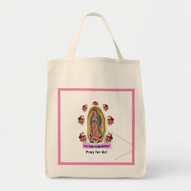 Bolso De Tela Nuestra Señora de Guadalupe (Frente)