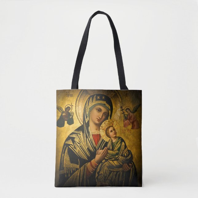 Bolso De Tela Nuestra Señora de la Perpetua Ayuda (Anverso)