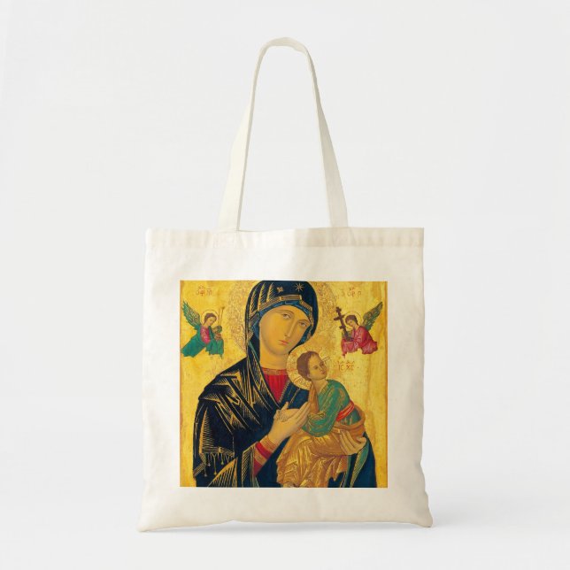Bolso De Tela Nuestra Señora de la Perpetua Ayuda (Frente)