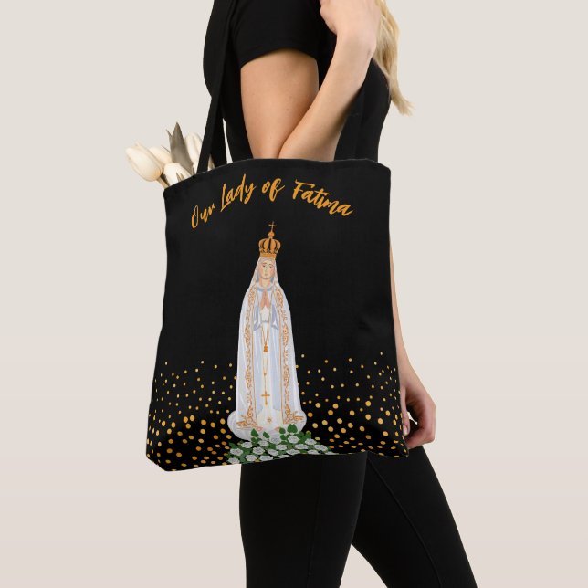 Bolso De Tela Nuestra Señora de la procesión Fátima de las Velas (Detalle)