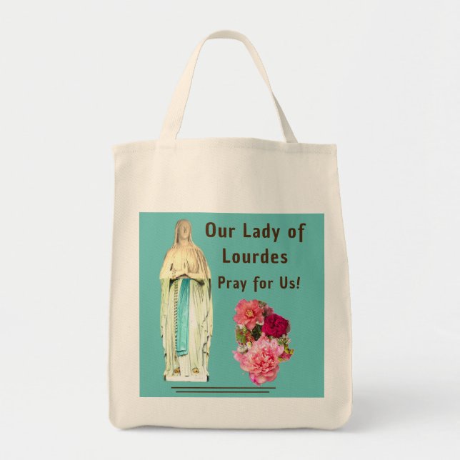 Bolso De Tela Nuestra Señora de Lourdes (Frente)