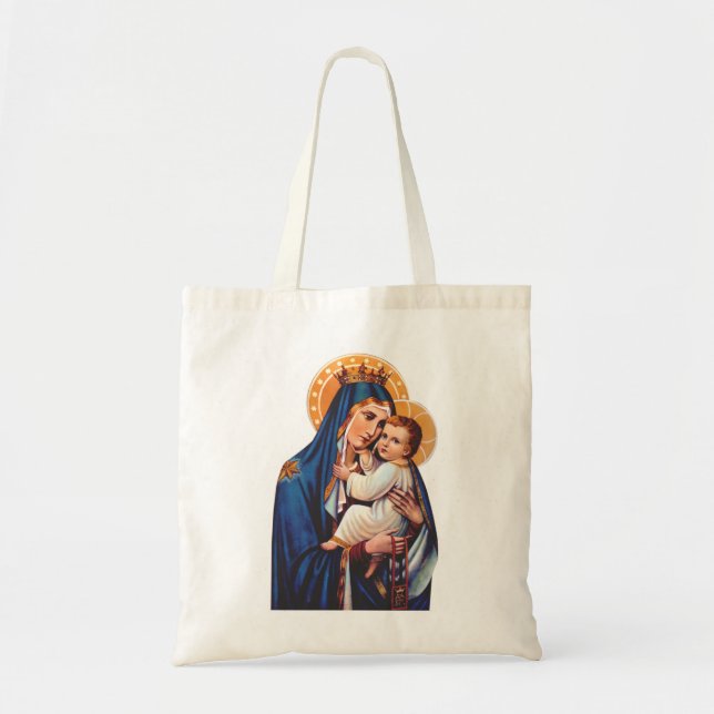 Bolso De Tela Nuestra Señora del Monte Carmelo (Frente)