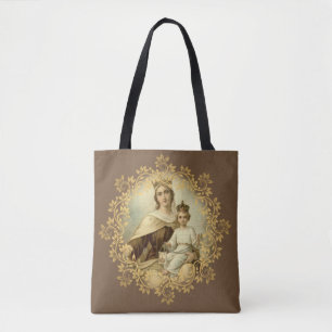 Bolso De Tela Nuestra señora del monte Carmelo y de St. Teresa