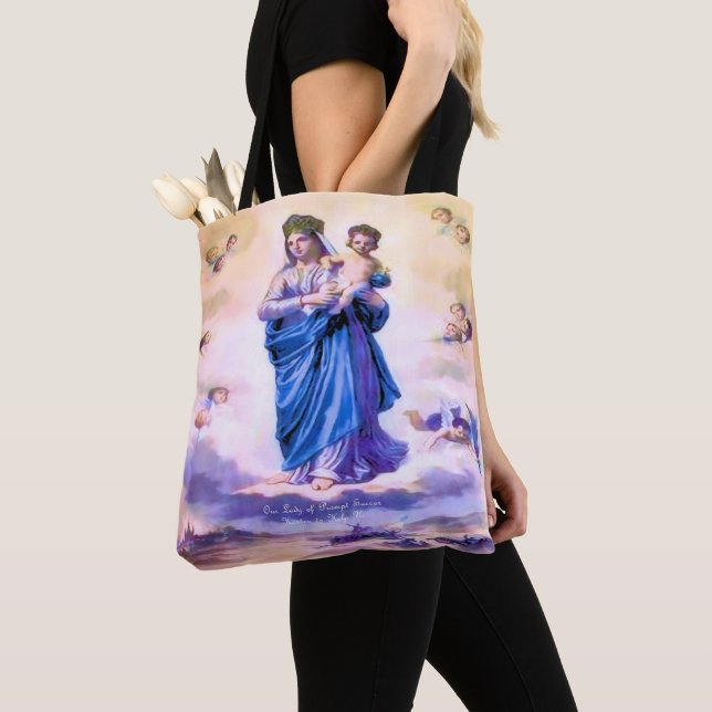 Bolso De Tela Nuestra Señora del Próximo Suceso (Detalle)