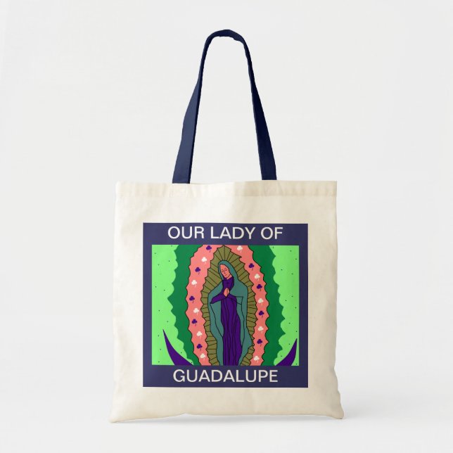 BOLSO DE TELA NUESTRA SEÑORA OF GUADALUPE (Frente)