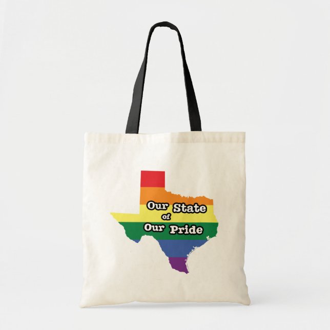 Bolso De Tela Nuestro estado de orgullo | Texas (Frente)