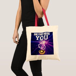 Bolso De Tela Nuestro Fiesta te necesita - Mince Pies