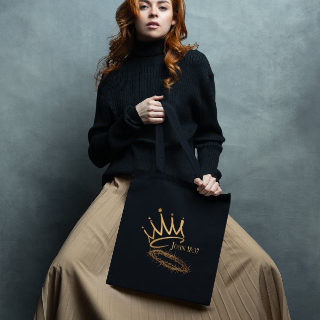 Bolso De Tela NUESTRO REY SAVIOR Navidades religiosos elegantes  (Subido por el creador)