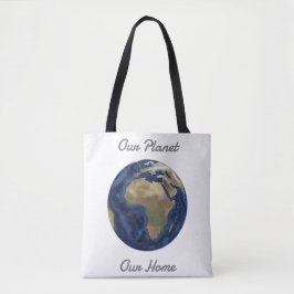 Bolso De Tela Nuestro Tote planetario